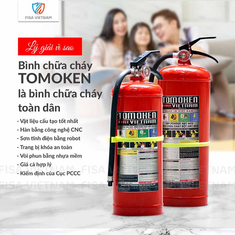 Bình chữa cháy cho gia đình Tomoken
